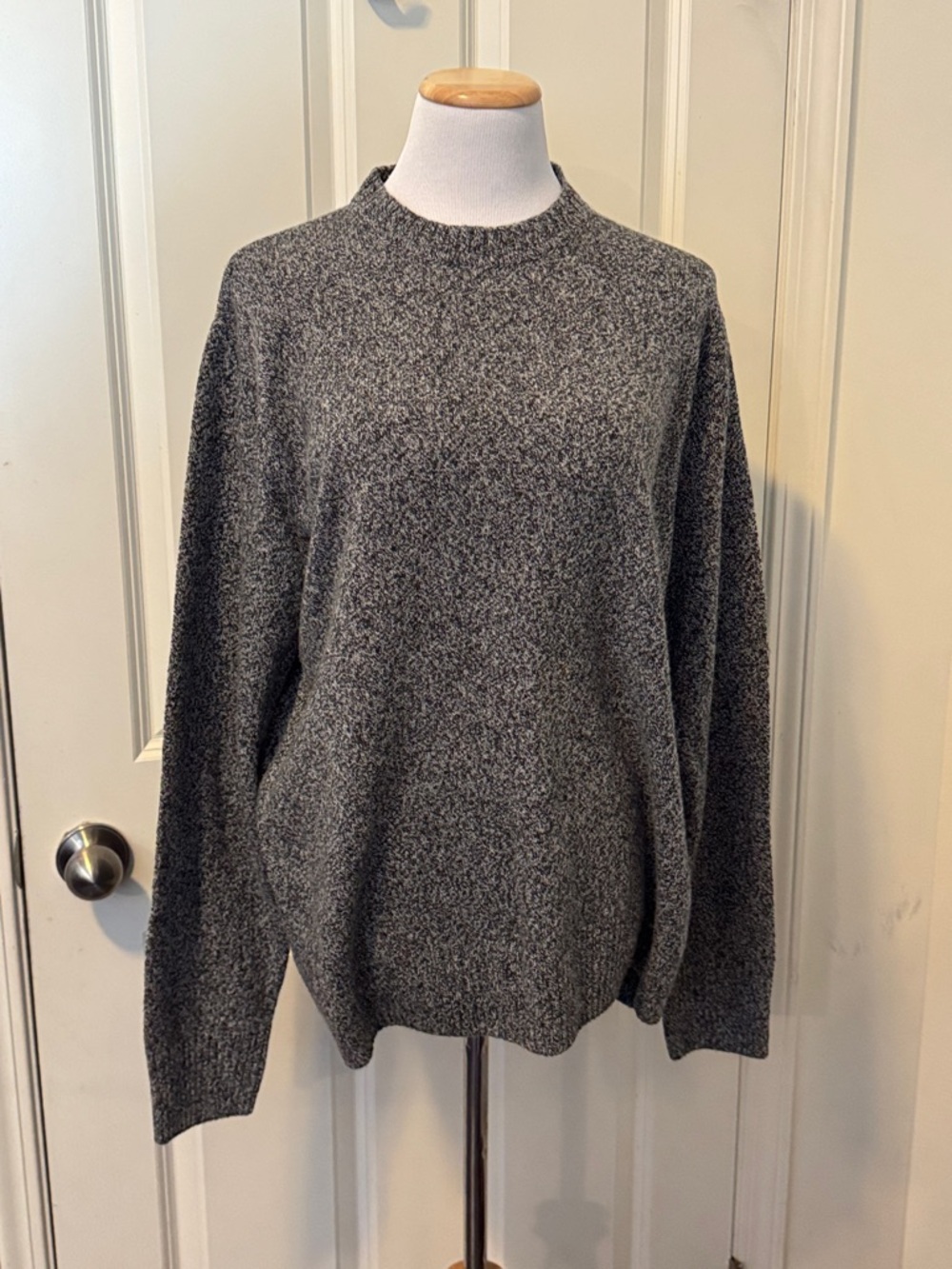 J. Crew Gray Marled Crewneck Sweater